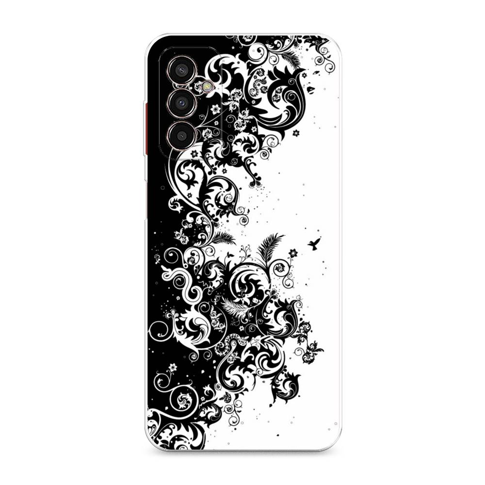 

Чехол на Samsung Galaxy M13 "Черно белый узор", Белый;черный;серый, 2106850-3
