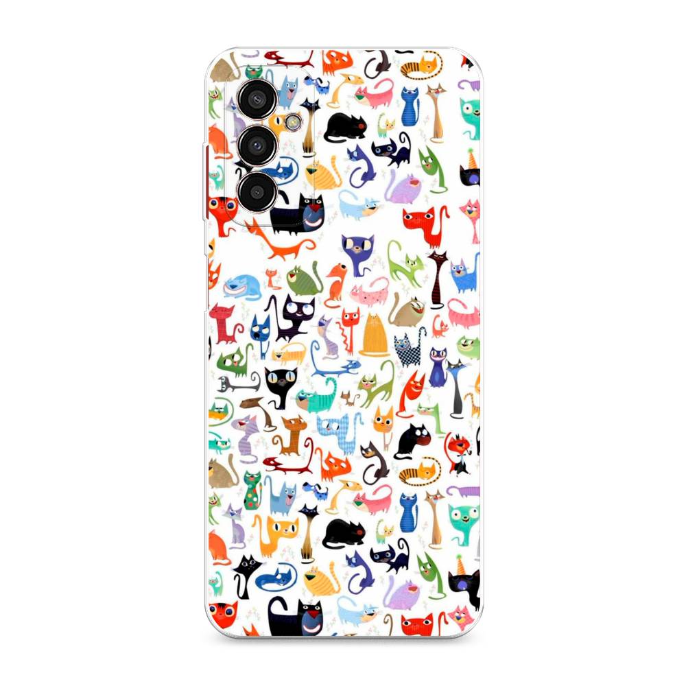 

Чехол на Samsung Galaxy M13 "Цветные коты", Разноцветный, 2106850-1