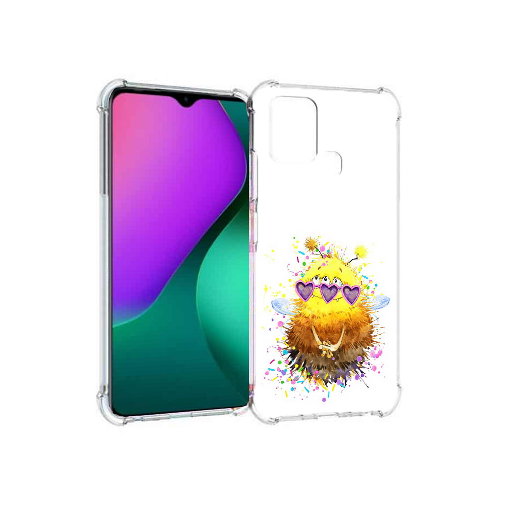 

Чехол MyPads Tocco для Infinix Hot 10 Play Пушитый шмель, Прозрачный, Tocco