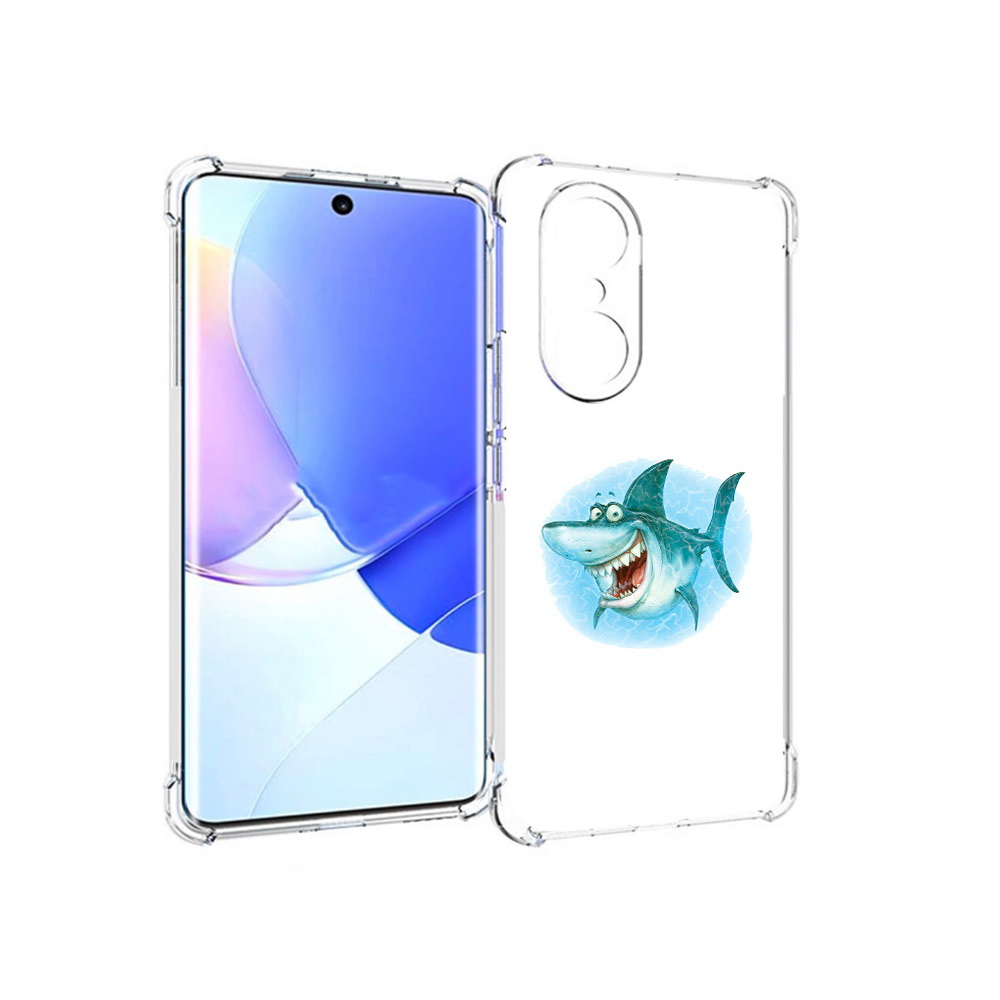 Чехол MyPads Tocco для Honor 60 Pro веселая акула