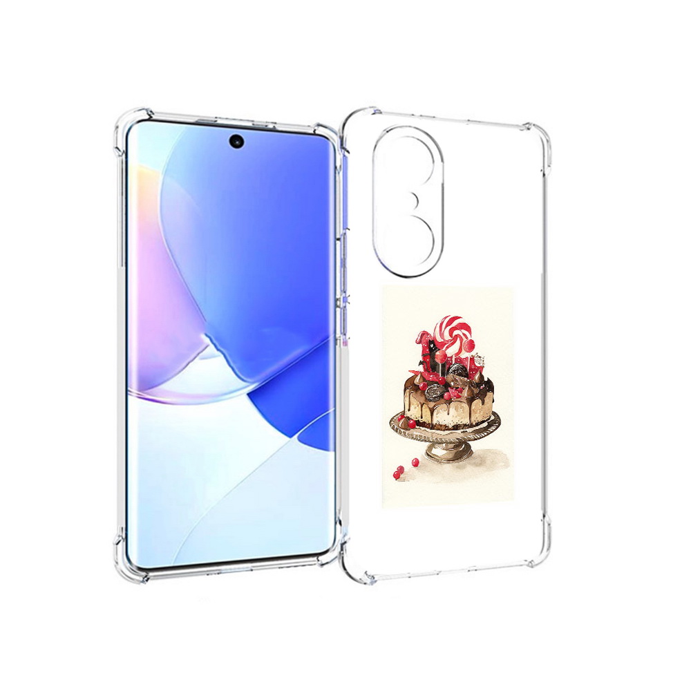 

Чехол MyPads Tocco для Honor 60 Pro вкусный торт, Прозрачный, Tocco