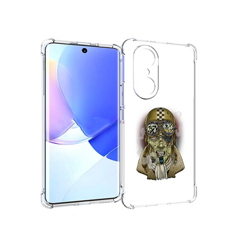 

Чехол MyPads Tocco для Honor 60 Pro военный зомби, Прозрачный, Tocco