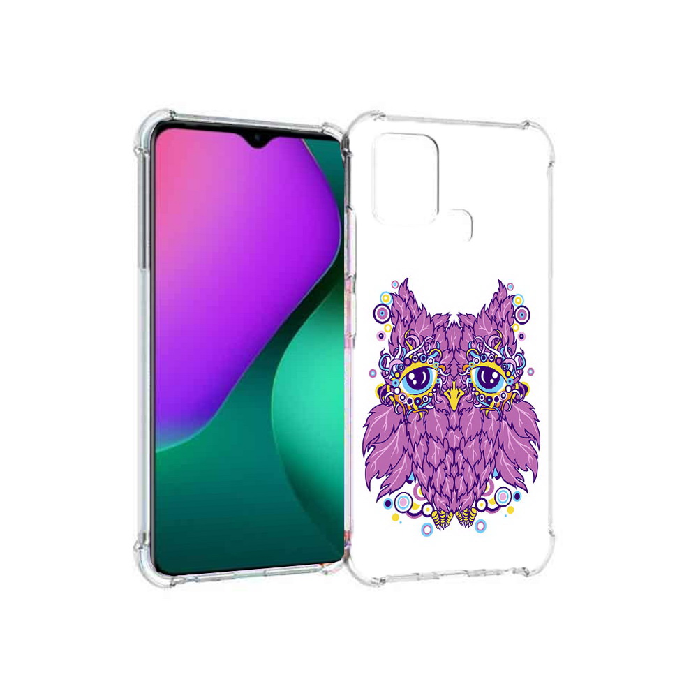 

Чехол MyPads Tocco для Infinix Hot 10 Play Розовая сова, Прозрачный, Tocco