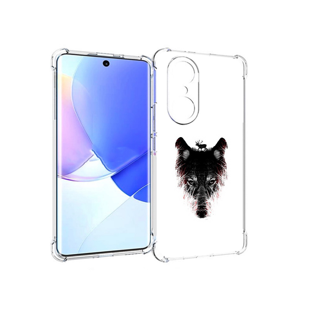 

Чехол MyPads Tocco для Honor 60 Pro волк в траве, Прозрачный, Tocco