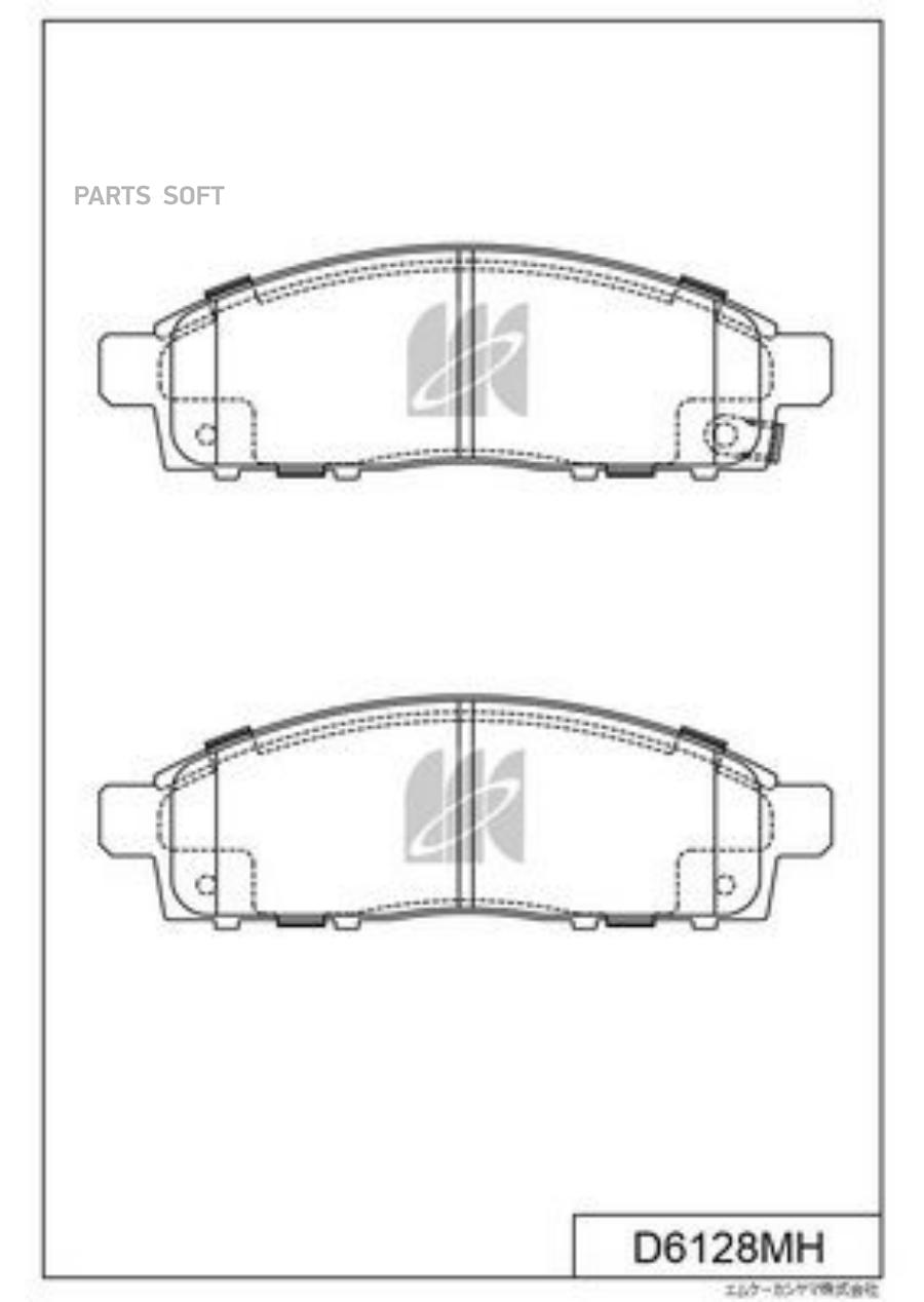 

Колодки Тормозные Kashiyama D6128mh Mi Triton Kb9t 06-, L200 Iv 05-, Pajero/Montero Sport