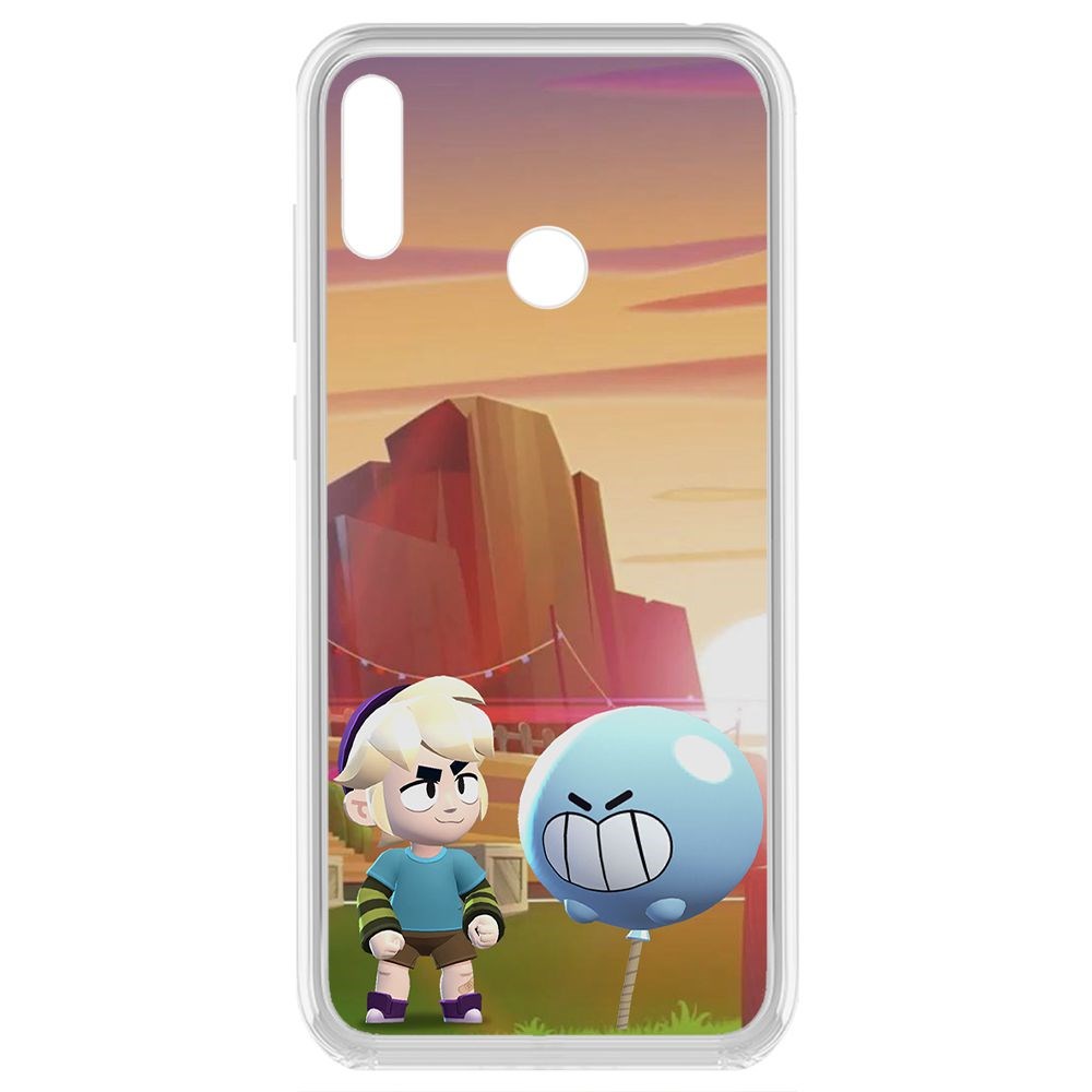 

Чехол-накладка Brawl Stars-Гас для Huawei Y7 (2019), Прозрачный