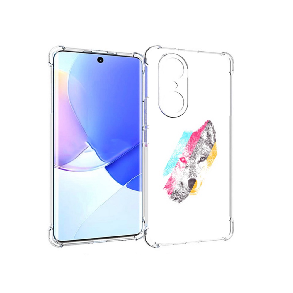 

Чехол MyPads Tocco для Honor 60 Pro волк градиент, Прозрачный, Tocco