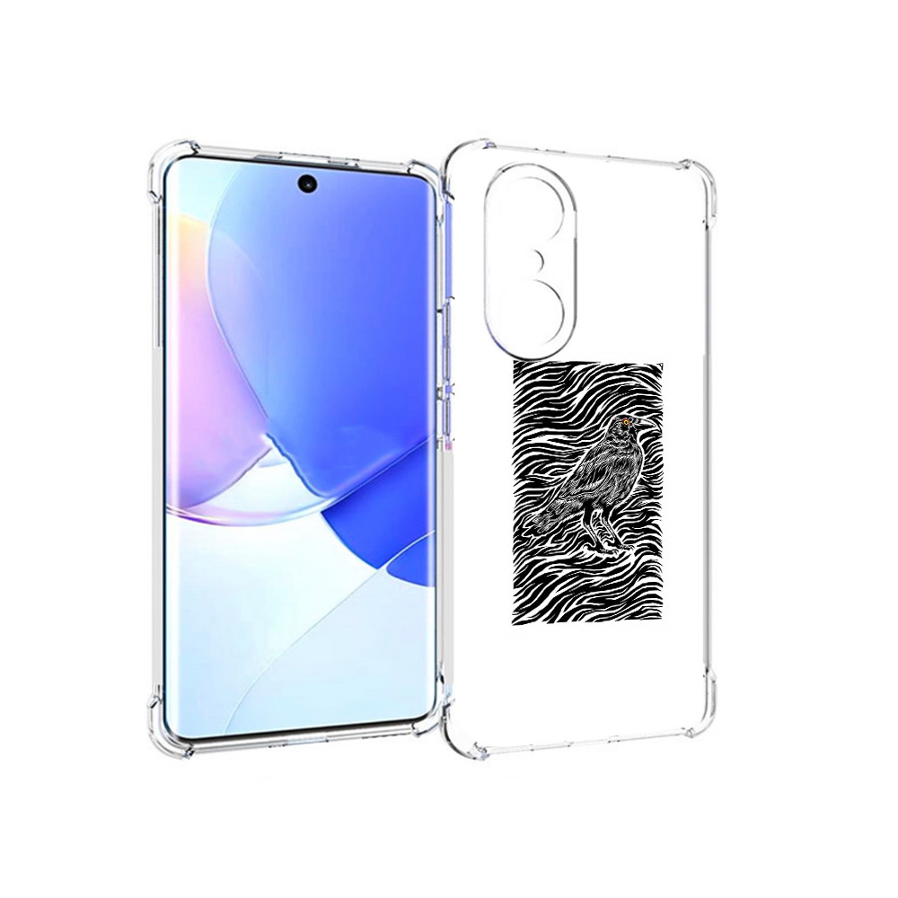 

Чехол MyPads Tocco для Honor 60 Pro ворон в абстракции, Прозрачный, Tocco