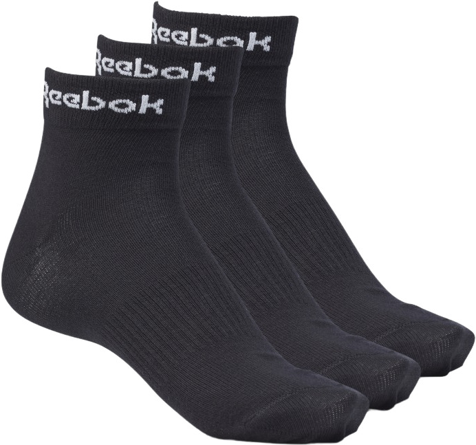 

Комплект носков унисекс Reebok ACT CORE ANKLE SOCK BLACK черных L, ACT CORE ANKLE SOCK BLACK