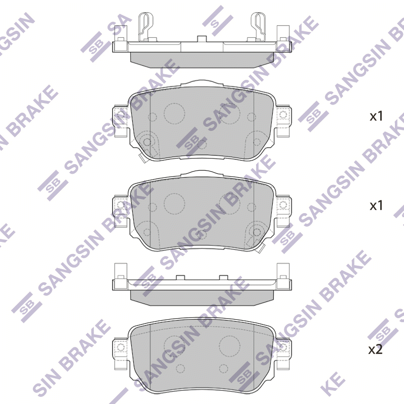 

Тормозные колодки Sangsin brake SP4140