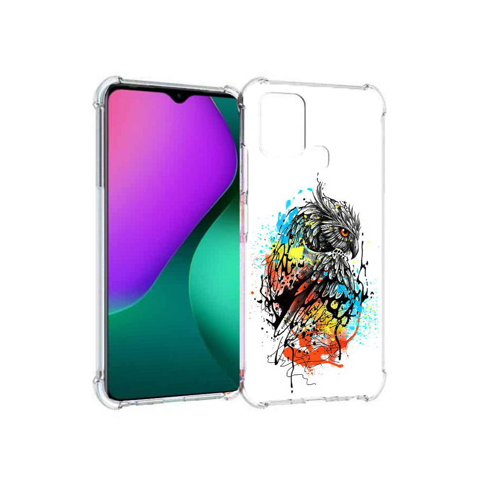 

Чехол MyPads Tocco для Infinix Hot 10 Play Творческая сова, Прозрачный, Tocco
