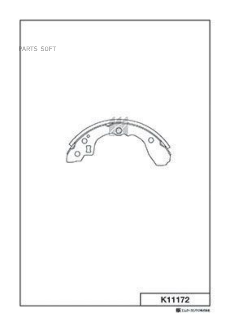 

Колодки Барабанные Kia Spectra Kashiyama K11172
