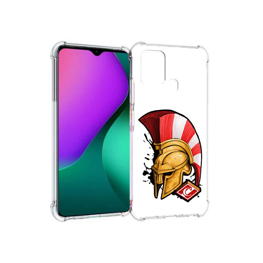 

Чехол MyPads Tocco для Infinix Hot 10 Play ФК спартак шлем, Прозрачный, Tocco