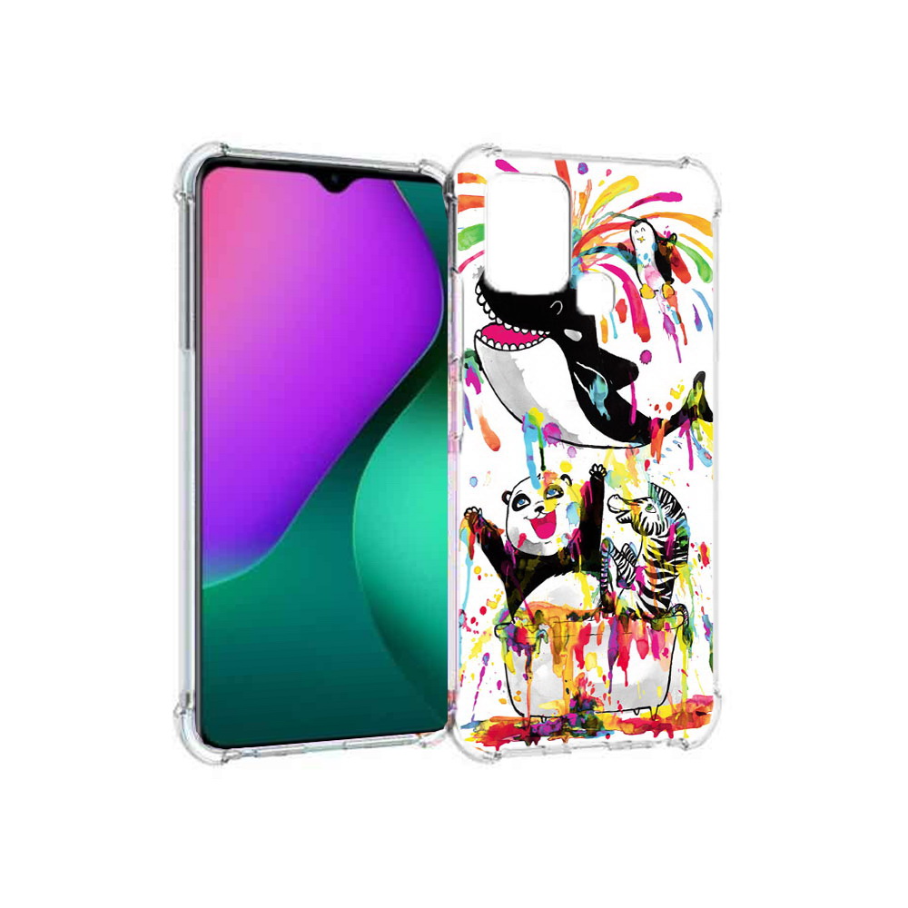 

Чехол MyPads Tocco для Infinix Hot 10 Play Хиппи кит, Прозрачный, Tocco