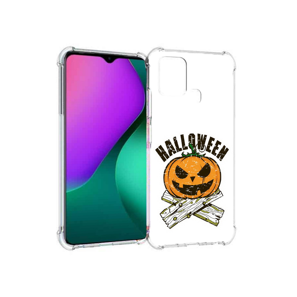 

Чехол MyPads Tocco для Infinix Hot 10 Play Хэллоуин доски тыква, Прозрачный, Tocco