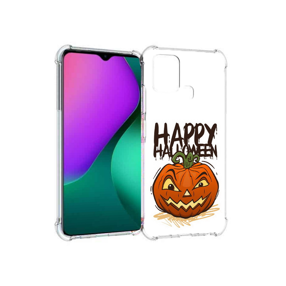

Чехол MyPads Tocco для Infinix Hot 10 Play Хэллоуин счастливый, Прозрачный, Tocco
