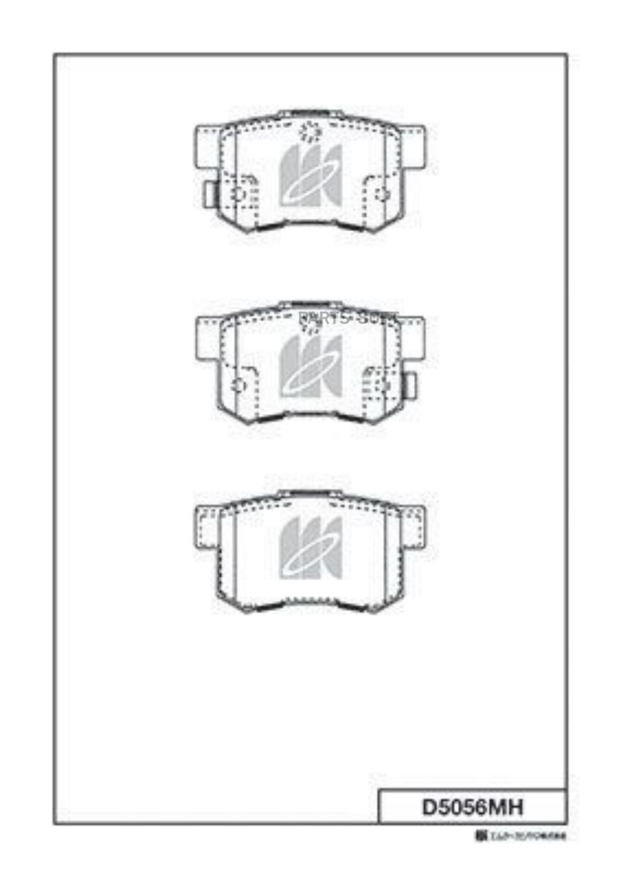 

Тормозные колодки Kashiyama задние с антискрипной пластиной D5056MH
