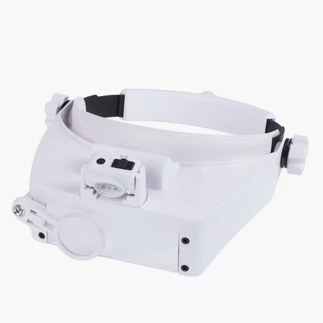 Лупа Magnifier NGY MG-81007 RD налобная бинокулярная с набором стеклянных линз