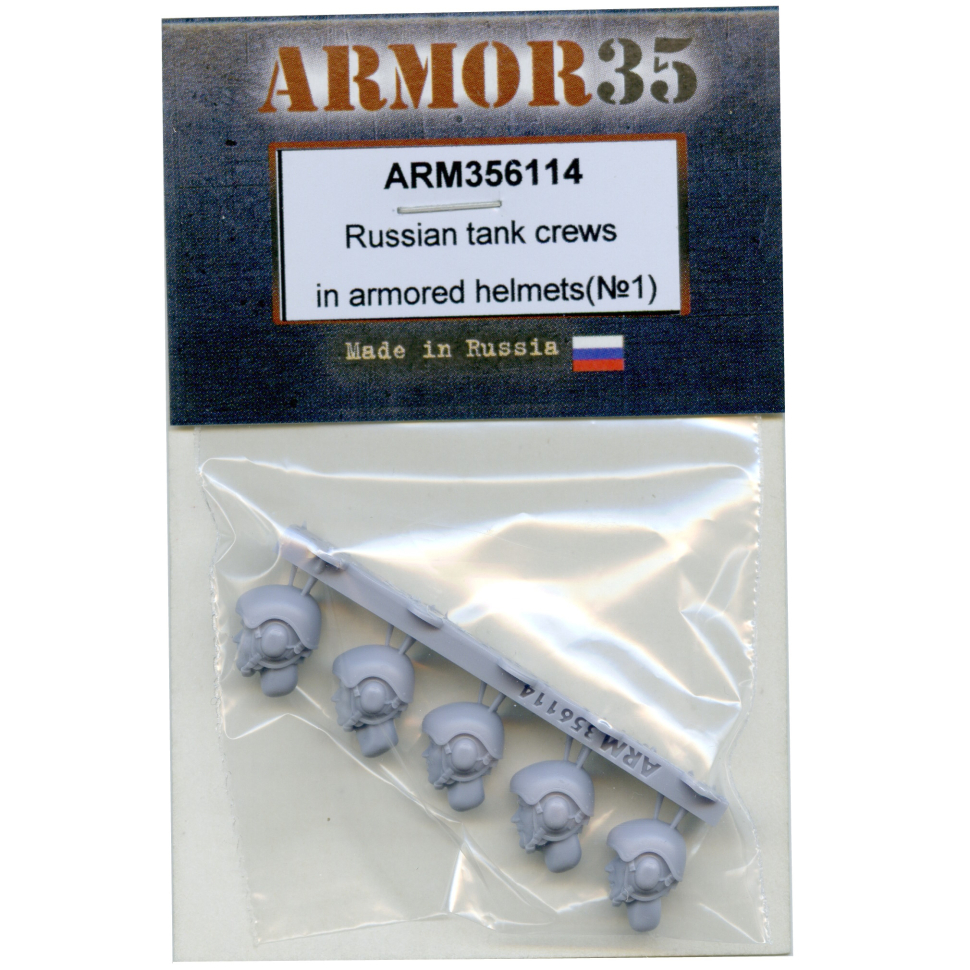 

Элемент сборной миниатюры Armor35 Российские танкисты в бронешлемах 1 3D-печать ARM356114