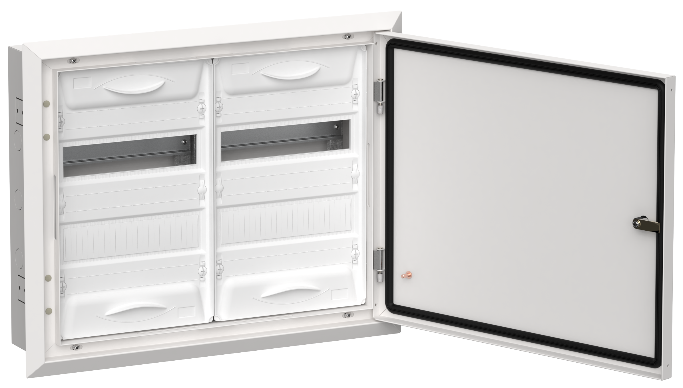 

Корпус металлический TITAN 5 ЩРв-48 (2х24) 505х625х130 IP31 белый IEK (TI5-50-V-2X024-31), Щит распределительный модульный