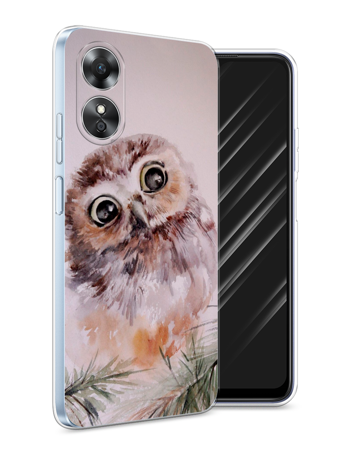 

Чехол Awog на Oppo A17 "Сова на розовом", Розовый;коричневый, 2512050-1