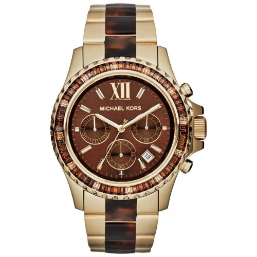 фото Наручные часы женские michael kors mk5873 золотистый/коричневый