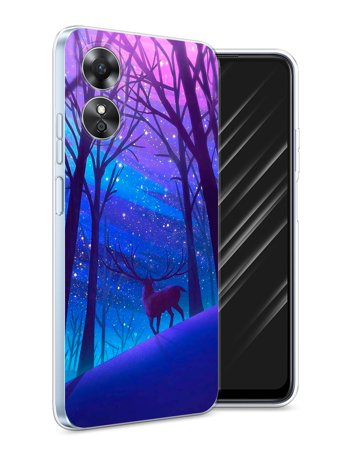 

Чехол Awog на Oppo A17 "Северный олень", Фиолетовый;голубой;синий, 2512050-2