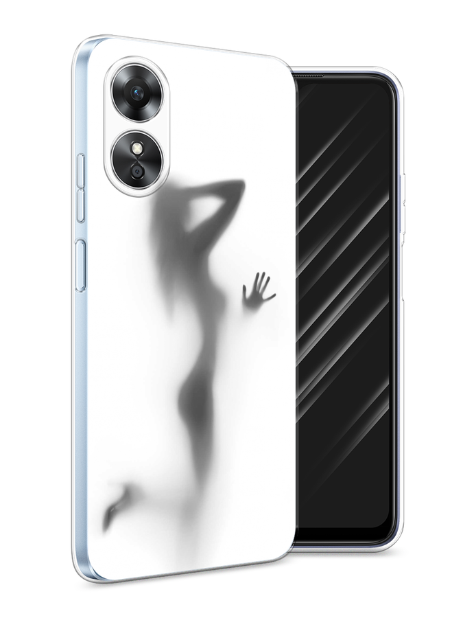 

Чехол Awog на Oppo A17 "Стекло в душе", Белый;серый;черный, 2512050-7