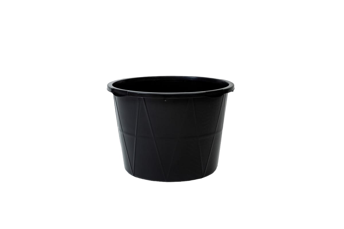 Круглый строительный таз ПАВЛОВСКАЯ Заря 60 литров, черный 900202