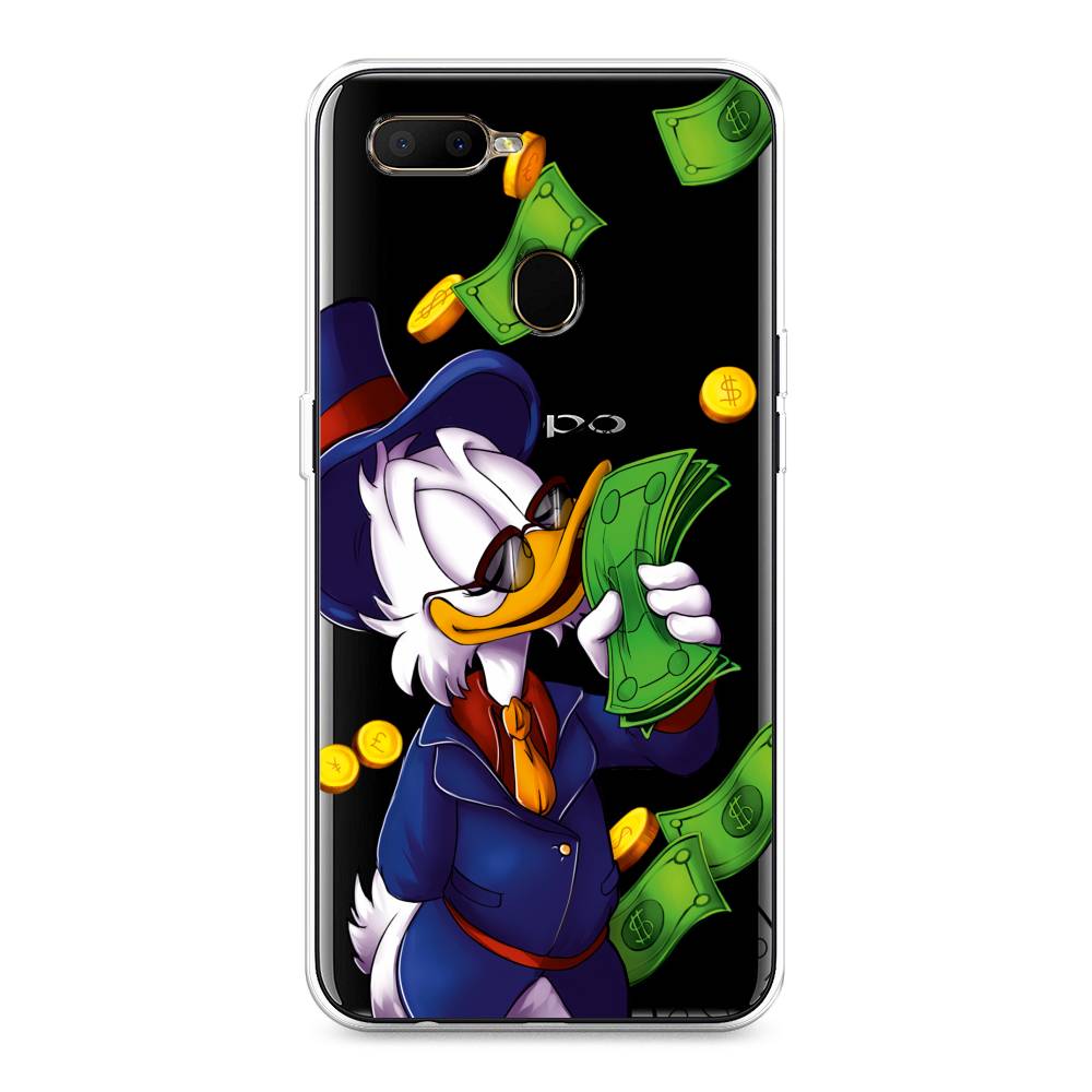 

Чехол на Oppo A5s "Scrooge McDuck with Money", Синий;зеленый;белый, 252350-6