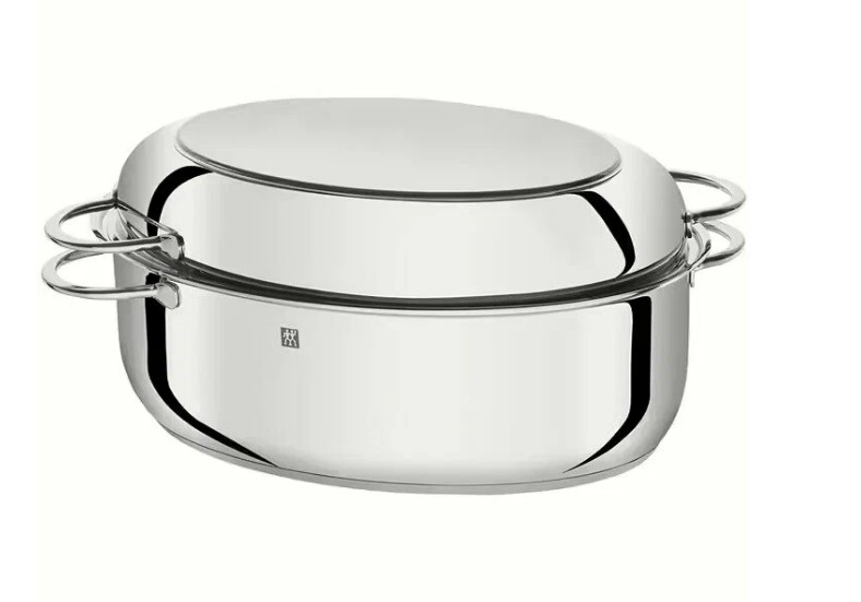 

Жаровня Zwilling Steel Roaster 38 см овальная, Серебристый