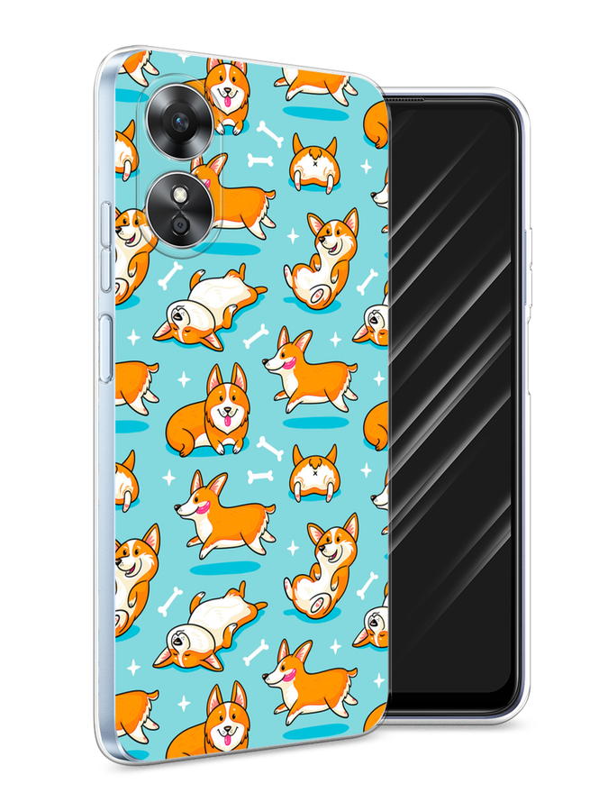 

Чехол Awog на Oppo A17 "Веселые корги", Коричневый, 2512050-2