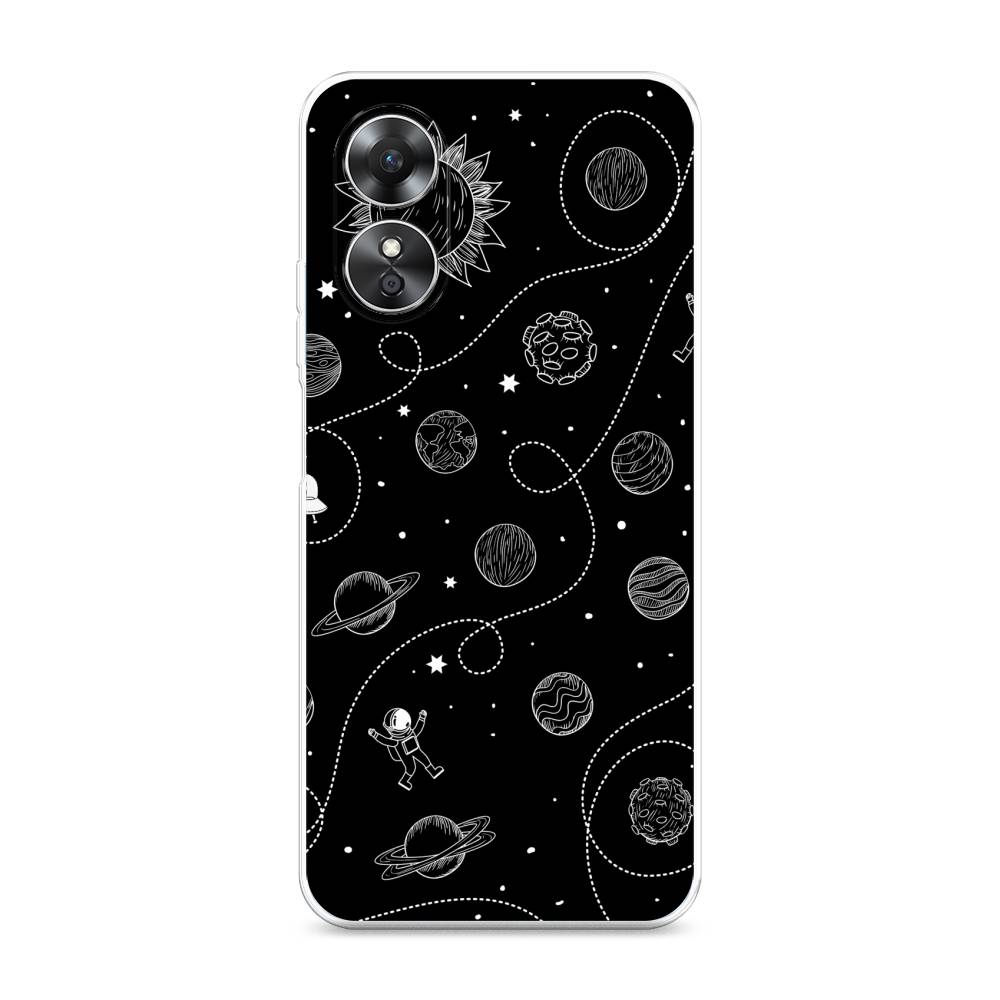 

Чехол Awog на Oppo A17 "В невесомости", Бежевый, 2512050-4