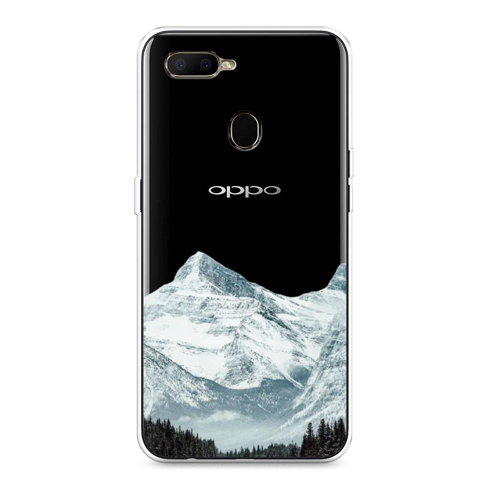 

Чехол на Oppo A5s "Горы арт 1", Белый;зеленый, 252350-2