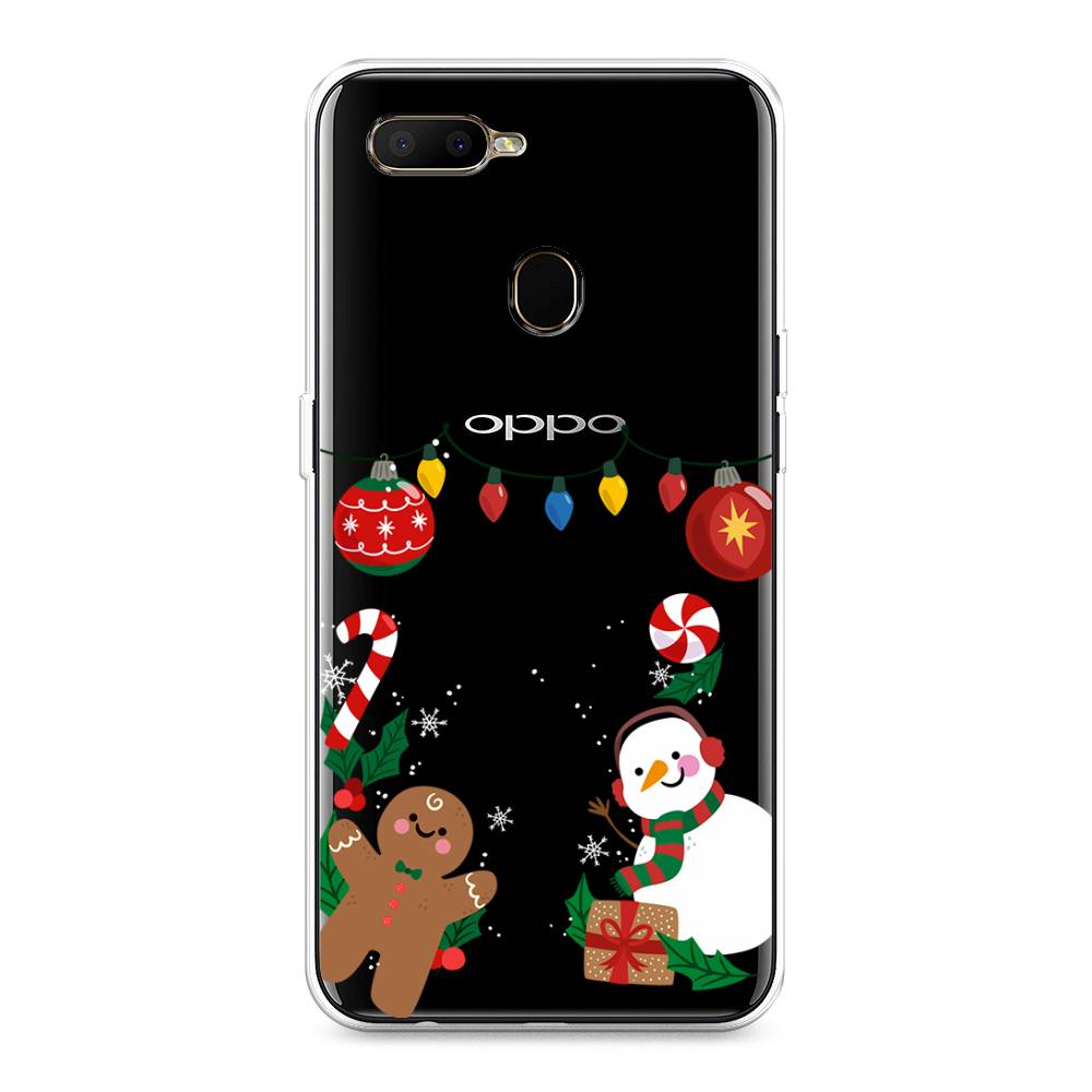 

Чехол для Oppo A5s "Новогоднее настроение", Коричневый;красный;зеленый, 252350-5