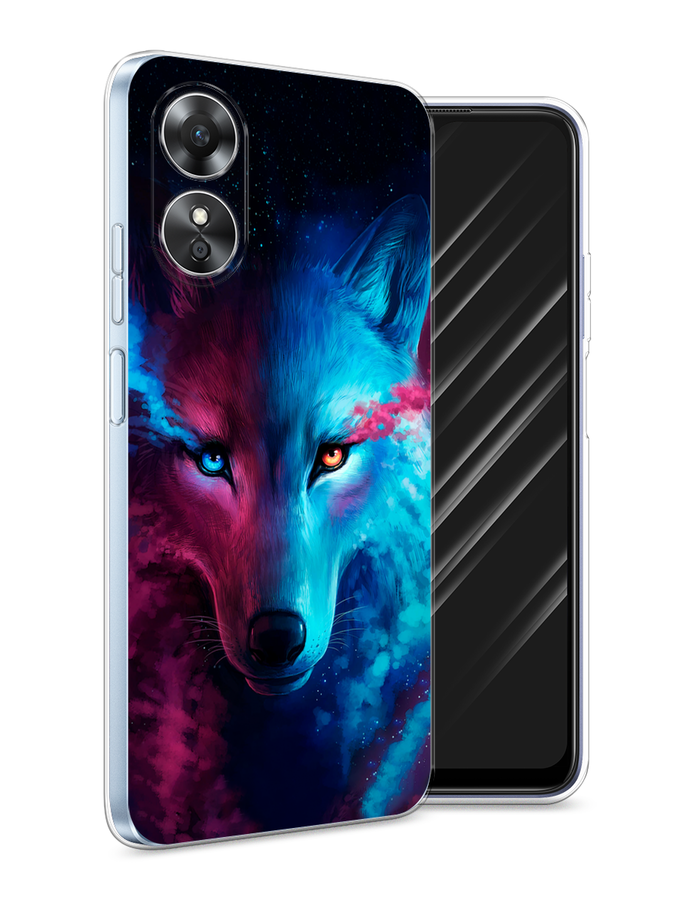 

Чехол Awog на Oppo A17 "Волшебный волк", Голубой;розовый, 2512050-1