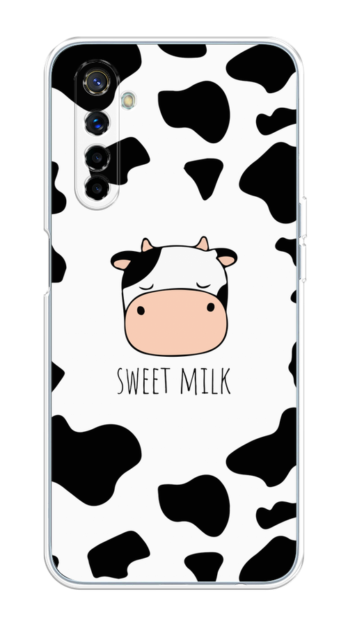 

Чехол на Realme 6 "Sweet milk", Розовый;белый;черный, 252750-1