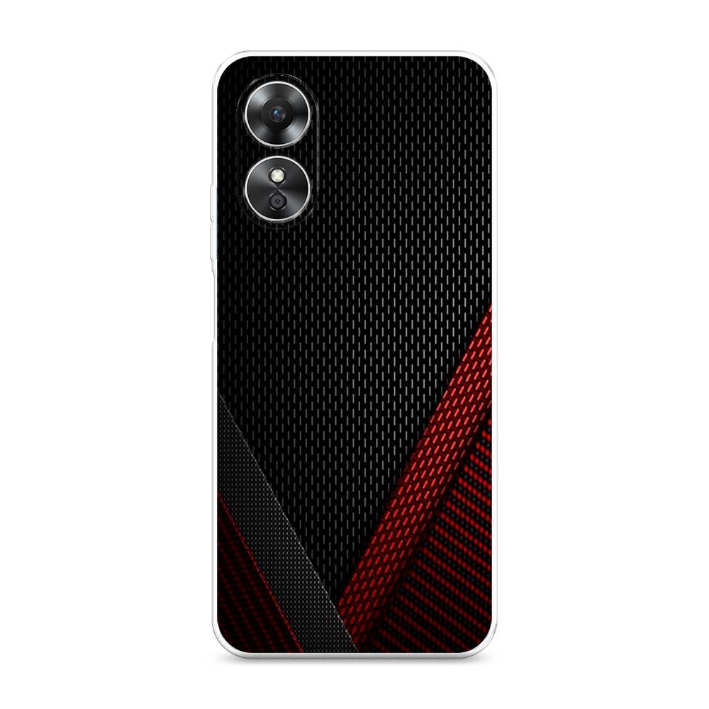 

Чехол Awog на Oppo A17 "Красный карбон", Черный;красный, 2512050-3