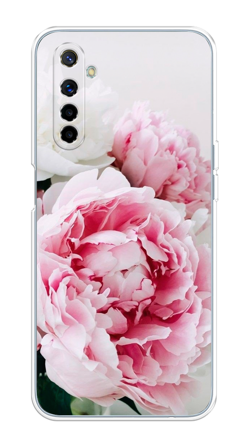 

Чехол на Realme 6 "Розовые и белые пионы", Розовый;белый, 252750-2
