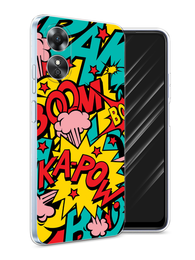 

Чехол Awog на Oppo A17 "Постер pop art", Голубой;желтый;красный, 2512050-9
