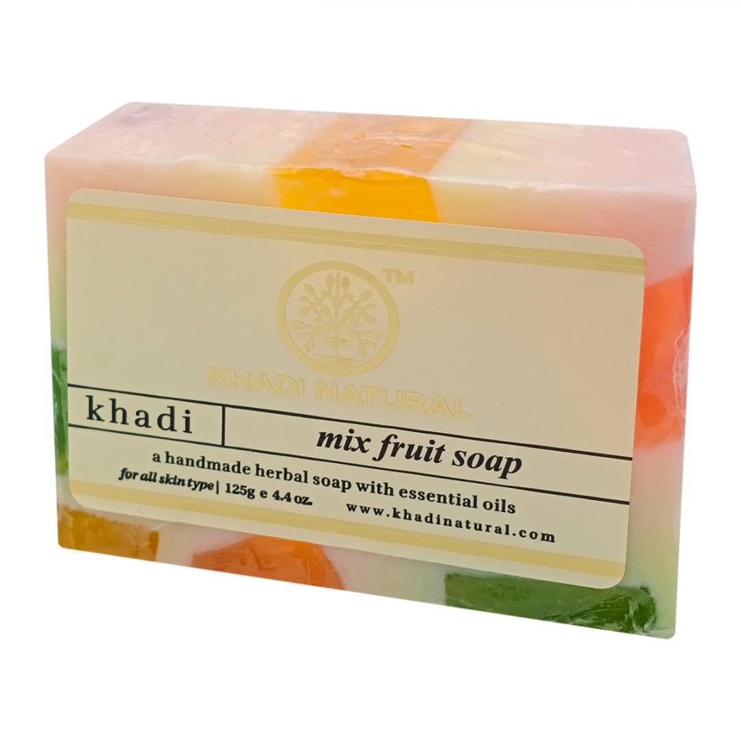 Мыло ручной работы KHADI с фруктовыми экстрактами handmade soap, 125 г khadi натуральное очищающее мыло роза и сандал 125