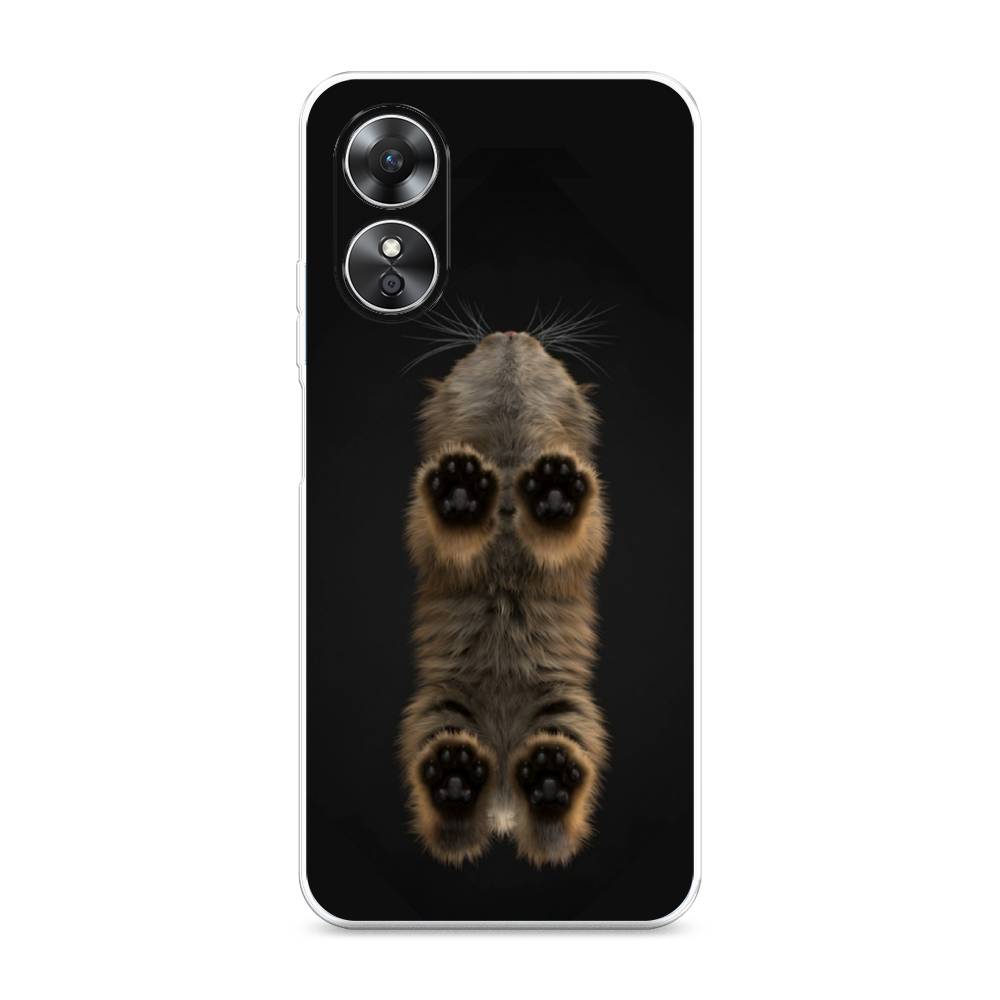 

Чехол Awog на Oppo A17 "Кошачьи лапки", Черный, 2512050-1