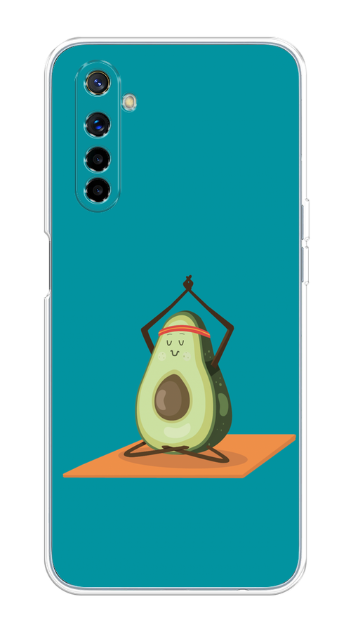 

Чехол на Realme 6 "Расслабься с авокадо", Голубой, 252750-6
