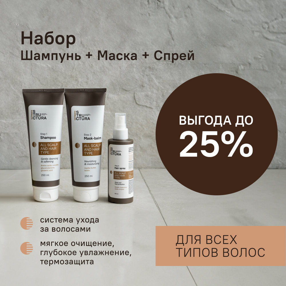 

Набор STRUCTURA для ухода за волосами