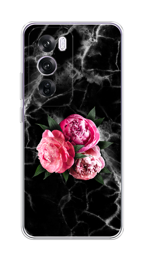 

Чехол на Oppo Reno 12 Pro "Букет на черном мраморе", Черный;серый;розовый;зеленый;белый, 2517150-1