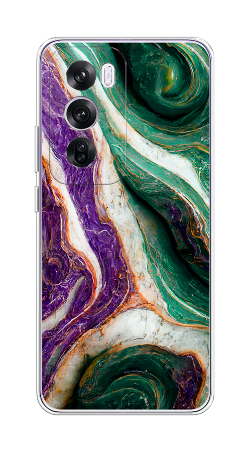 

Чехол на Oppo Reno 12 Pro "Фиолетово-зеленый мрамор", Зеленый;фиолетовый, 2517150-1