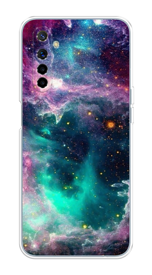 

Чехол на Realme 6 "Звездные облака", Розовый;бежевый, 252750-2
