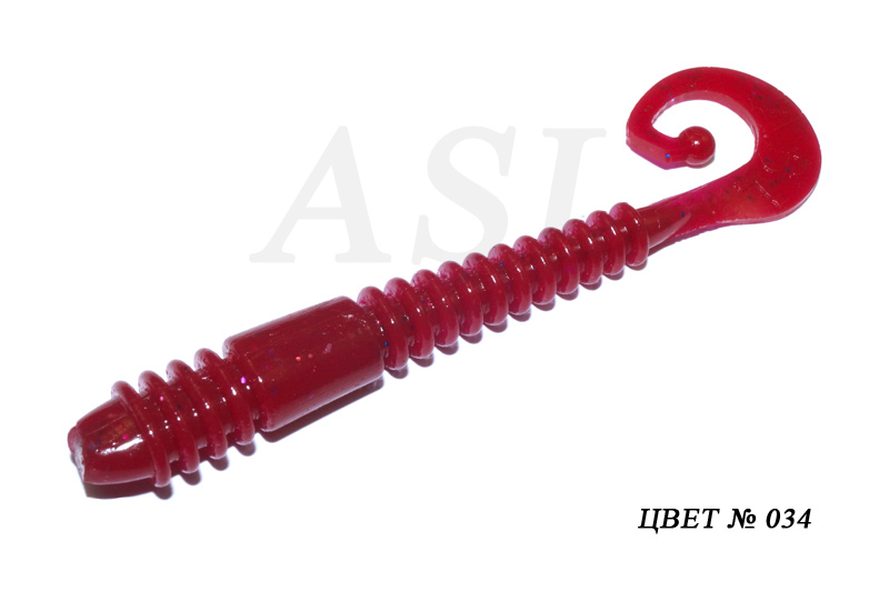 

Силиконовая приманка ASL Джим цв. 034 L-7,5см 7шт/уп, Джим