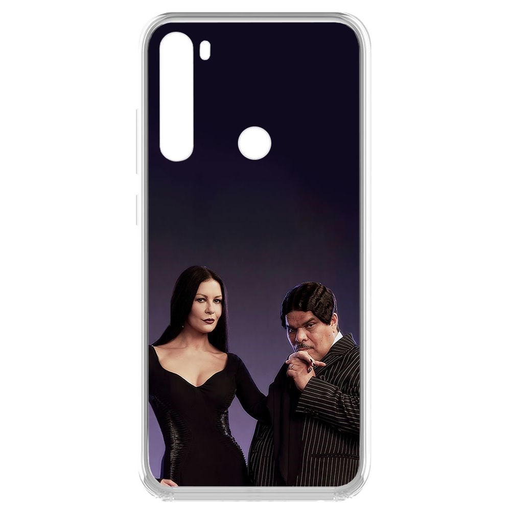

Чехол-накладка Krutoff Clear Case Уэнсдей Аддамс - Мортиша и Гомес для Xiaomi Redmi Note 8