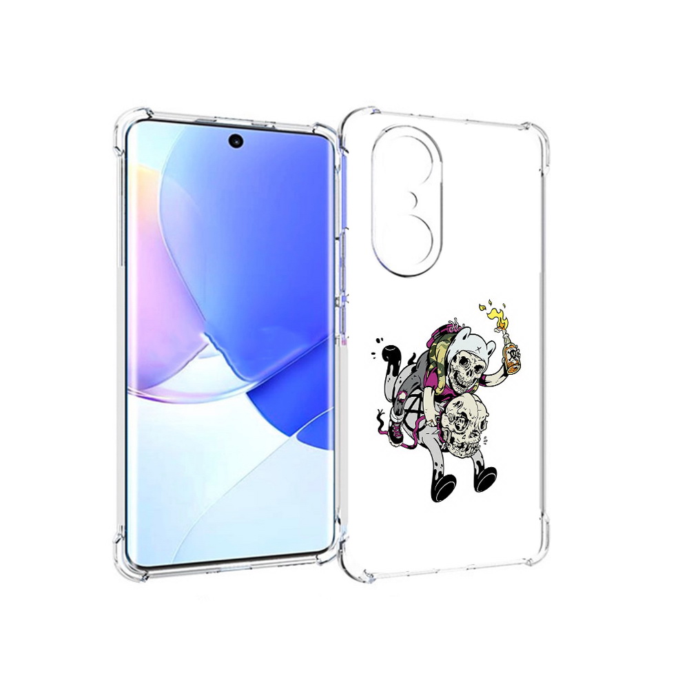 

Чехол MyPads Tocco для Honor 60 Pro время приключений скелеты, Прозрачный, Tocco